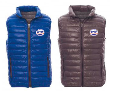 Doudoune sans manche bleu royal ou gris acierhomme 55€